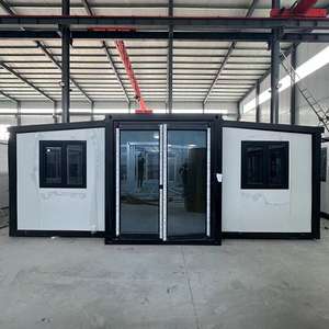 Maison conteneur pliable de 40 pieds avec 4 pièces, maison conteneur triple empilable avec toilettes - Product Image 2