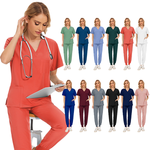 Set di Uniformi Mediche Personalizzate per Dottori e Infermieri, per Saloni di Bellezza, Ospedali, Cliniche Dentistiche, Sale Operatorie, Elegante Abbigliamento da <span class=keywords><strong>Lavoro</strong></span> <span class=keywords><strong>Medico</strong></span> - Product Image 2