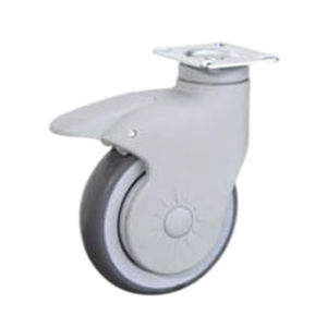 Roulettes industrielles à roulement à billes en TPR les plus vendues, qualité supérieure, capacité de charge 120kg/140kg, diamètre 100mm/125mm pour - Product Image 5