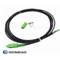 Câble pré-câblé SC/APC de longueur personnalisée, 3,0 mm, cordon de brassage fibre optique FTTH monomode simplex