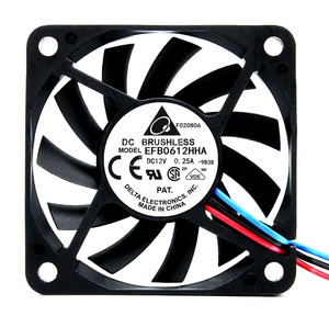 Nuevo ventilador de refrigeración axial AC ultrafino Delta 6CM 12V original EFB0612HA/HHA AFB0612HA/MA con chasis 6010 con rodamiento de bolas - Product Image 4