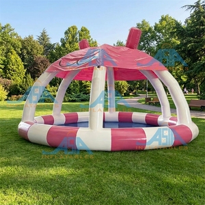 Grande <span class=keywords><strong>piscine</strong></span> gonflable de jardin extérieure pour adultes, enfants et familles, en PVC plastique, avec <span class=keywords><strong>couverture</strong></span> de tente - Product Image 2