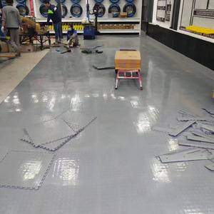 Alfombrilla de suelo de taller de garaje entrelazada antideslizante de vinilo de PVC de alta resistencia resistente al desgaste y antideslizante Fácil instalación con clic - Product Image 3