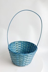 Panier de rangement en osier tressé coloré pour Pâques, paniers cadeaux en jacinthe d'eau tressée pour Pâques, mariage, pique-nique - Vente en gros - Product Image 3