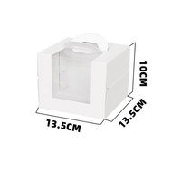 Boîtes à gâteaux de mariage en carton blanc pliables, personnalisées avec logo en relief, tailles sur mesure, avec poignée, matériaux recyclés, qualité alimentaire