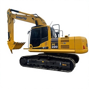 รถขุดตีนตะขาบ Komatsu PC220 มือสอง เครื่องยนต์ Cummins ชิ้นส่วน Kawasaki ENERPAC บุ้งกี๋ 22 ตัน ขนาด 0.32 ลูกบาศก์เมตร ขายดีที่เซี่ยงไฮ้ - Product Image 1