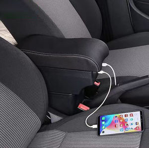Boîte d'accoudoir de voiture Boîte de rangement double couche Chargement USB Rehausser le contenu du magasin Central Accessoires d'accoudoir <span class=keywords><strong>pour</strong></span> <span class=keywords><strong>Toyota</strong></span> <span class=keywords><strong>Yaris</strong></span> - Product Image 5