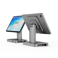 Tablette Android industrielle de vente au détail avec paiement NFC frontal, appareil POS multi-interface, station d'accueil détachable, tablette informatique compatible NFC