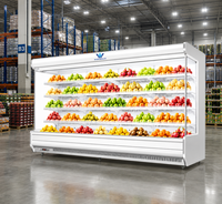 Grand réfrigérateur commercial pour fruits et légumes, type split, à refroidissement par air, silencieux, pour supermarché et boissons