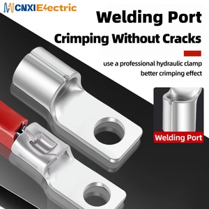 Connecteur de cosses en cuivre CNXI à sertir à froid bornes à anneau à languette carrée non isolée câble électrique pour diverses applications - Product Image 4