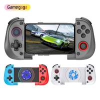 Manette de jeu extensible Gamegaga X3 2-en-1 sans fil BT avec ventilateur de refroidissement, double moteur de vibration, 370 mAh, compatible Android/iOS/NS
