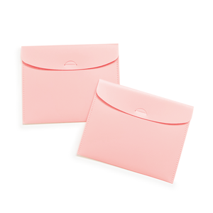 Cartella busta in <span class=keywords><strong>plastica</strong></span> Mini personalizzata rosa con <span class=keywords><strong>porta</strong></span> biglietto impermeabile - Product Image 1