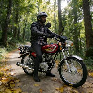 <span class=keywords><strong>Moto</strong></span> à essence à double usage 150CC à quatre temps, tout-terrain et sur route, démarrage électrique/à pied, pour une conduite polyvalente, vitesse maximale de 90 km/h - Product Image 5