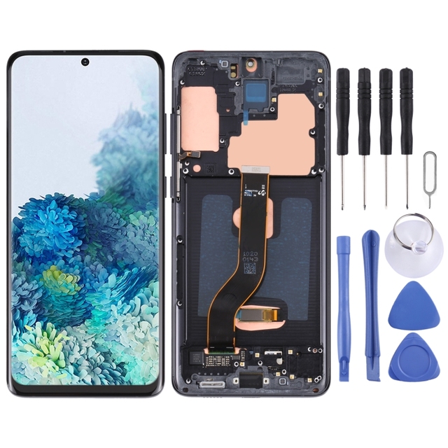 Wholesale Original Super AMOLED LCD Screen for Samsung Galaxy S20+ 5G SM-G986B/G985 Digitizer Full Assembly With Frame