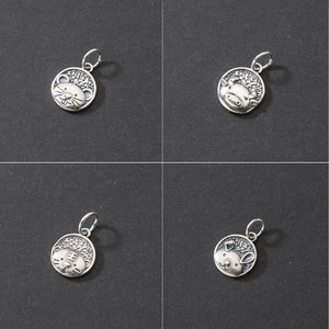 Constelación horóscopo 12 signo del zodiaco colgante collar de joyería de ley T0373 - Product Image 2