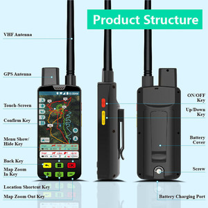 Pelacak <span class=keywords><strong>GPS</strong></span> Anjing Pemburu Premium Anti Air 4G/GPRS Android Dilengkapi Perangkat Genggam Tahan Air IP68 - Product Image 6