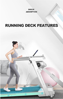 Tapis de course pliable pour la maison, en gros, en promotion, avec fonction de massage et d'abdominaux, tapis de marche électrique ultra-silencieux pour salle de sport à domicile