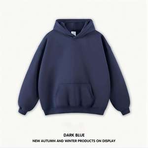 <span class=keywords><strong>Felpa</strong></span> con Cappuccio Nera Personalizzata OEM ODM con Stampa Ragnatela, Streetwear da Uomo, Pullover Oversize, Produzione all'Ingrosso - Product Image 6