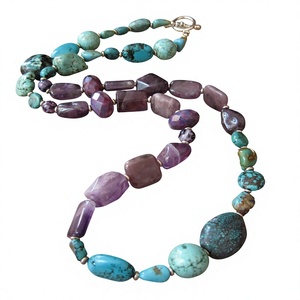 Best Quality Multilayer Beaded <b>Necklace</b> Women's Agate Resin Acrylic Party Jewelry Fashion Stylish <b>Statement</b> Piece for Woman - Product Image 3
