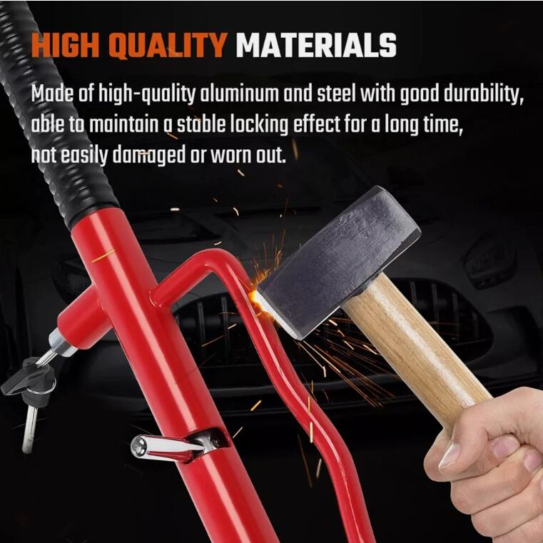 Car Steering Wheel Lock | Anti-Theft Security Device | Hardened Steel Universal Fit