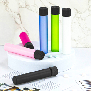 หลอดแก้วทรงกรวยแบบกันเด็กเปิดได้ พร้อมฝาเกลียวแบบ CR ขนาด 110 มม. 120 มม. บรรจุภัณฑ์หลอดแบบม้วนขนาดคิงไซส์ พร้อมโลโก้ตามสั่ง - Product Image 5