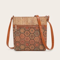 Nouveau sac bandoulière décontracté chic pour femme, style ethnique, en liège souple, texture écorce rétro, Guangzhou