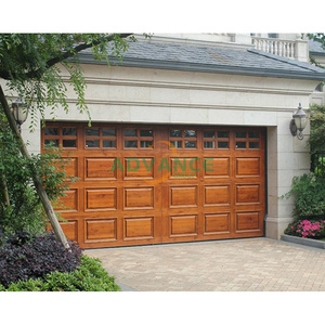 Porte de garage commerciale 14x12, porte de garage <span class=keywords><strong>240x260</strong></span>, kit de porte de garage 16x7, porte de garage sans cadre, porte de garage en aluminium à 4 panneaux arqués de 16' - Product Image 2