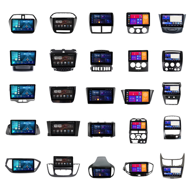 Touchscreen Android Car Radio with Wireless Apple Carplay and Android Auto with DSP Multiple UI GPS Car Multimedia Player Frame