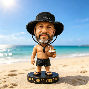 <span class=keywords><strong>Figurine</strong></span> bobblehead personnalisée en résine, peinte à la main, réaliste, représentant un inspecteur de sécurité ou un superviseur de chantier, avec gilet, lampe torche et porte-documents - Product Image 5