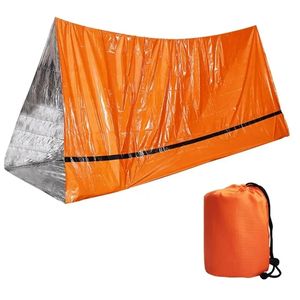 Sac de couchage d'urgence ultra imperméable en Mylar, léger, thermique, pour la survie, le camping, la randonnée, l'escalade - Product Image 1