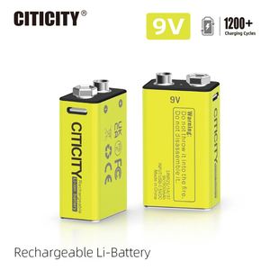 CITICITY 1200+ Charge Cycles High Capacity Lithium-Ion Battery for <b>Electronic</b> Toys - USB Rechargeable, 9V, CITICITY - Product Image 2