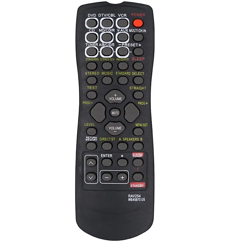 New RAV254 Replacement Remote control fit for Yamaha AV Receiver