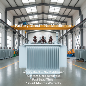 Transformateur de puissance immergé dans l'huile S11 10KV Haute tension Triphasé 50/60Hz S13-200/250/630/800KVA Cuivre Aluminium - Product Image 2