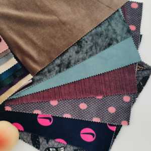 墨泉工厂超柔软KS韩版天鹅绒涤纶氨纶女式针织面料 - Product Image 6