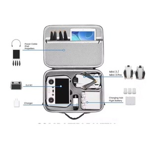 กระเป๋าเก็บอุปกรณ์ EVA สำหรับ DJI MINI 3/MINI 3 Pro พร้อมกล่องป้องกันอุปกรณ์เสริม ตัวอย่างฟรี - Product Image 4
