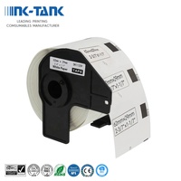 ENCRE-RÉSERVOIR Compatible DK-11209 DK11209 DK 11209 Noir sur Blanc Auto-Adhésif Thermique Étiquette En Papier Rouleau pour Imprimante Brother