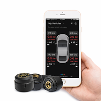 Système de surveillance de la pression des pneus BLE APP TPMS pour voiture, BT 5.2, 315 MHz, 4 capteurs intégrés, batterie 5 ans, compatible Android/iOS, ajustement universel
