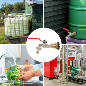 Garden Brass Fitting with Filtre 1/2" IBC Water Tank <b>Tap</b> Garden Hose Thread Faucet IBC Tank <b>Valve</b> Hose Connector - Product Image 6