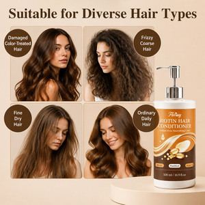 Après-shampoing hydratant ODM aux extraits botaniques et biotine pour le contrôle des pointes fourchues, liquide à rincer, usage quotidien pour femmes, fabrication professionnelle - Product Image 4