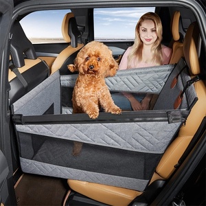Siège de voiture pour animaux de compagnie imperméable et facile à nettoyer avec fenêtre en maille respirante, lit de transport pour <span class=keywords><strong>chien</strong></span> pour siège <span class=keywords><strong>avant</strong></span> et arrière - Product Image 2