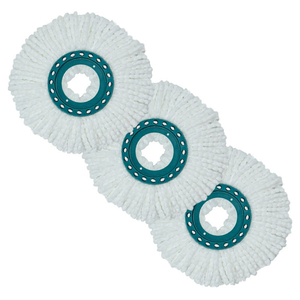 Pièces remplacées adaptées à la vadrouille <span class=keywords><strong>Leifheit</strong></span> Clean Twist Tampon de vadrouille lavable et réutilisable Tête de vadrouille mains libres sèche et humide Chiffon rotatif - Product Image 3