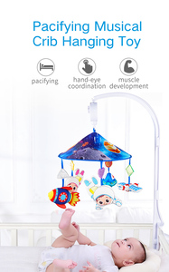 Jollybaby - Móvil <span class=keywords><strong>Musical</strong></span> Único y Suave <span class=keywords><strong>para</strong></span> <span class=keywords><strong>Cuna</strong></span> de Bebé, Campana <span class=keywords><strong>Musical</strong></span> Giratoria de Plástico, Juguete Colgante de Peluche - Product Image 3