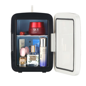 Beauty Fridge <b>Mini</b> Cosmetic <b>Cooler</b> 5L With Mirror 12V 220V Portable For Car Home Makeup Storage - Product Image 5