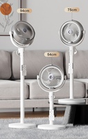 Ventilateur électrique haute puissance avec télécommande, humidificateur portable sur pied, brumisateur rafraîchissant