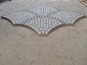 Hangmao Flamed Large Fan Shape Design Grey Granite Paver Durable <strong>Driveway</strong> Paving Stones - Product Image 4
