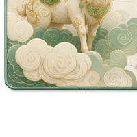 Tapis de bureau calendrier Année du Chèvre en PVC givré, support de planification personnalisé pour la décoration de bureau