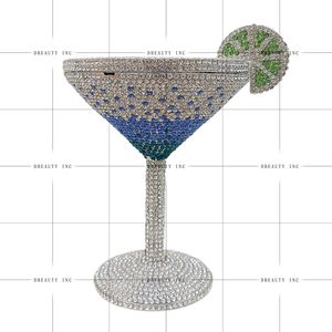Women Luxury Mini Goblet Crystal Clutch Rhinestone Classic Evening Handbag Funny Diamond Cocktail Cup Purse <b>for</b> <b>Wedding</b> - Product Image 3