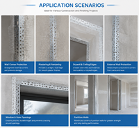 Profilé d'angle pour plâtrage en acier inoxydable, profilé d'angle en PVC et fibre de verre pour mur