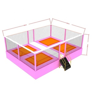 Petite aire de jeux pour enfants à prix d'usine équipement d'intérieur Bungee Jumping Square <span class=keywords><strong>Trampoline</strong></span> Park - Product Image 2