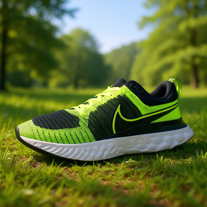 Zapatillas de Running Nike React Infinity Run FK 2 para Hombre, Talla 13, Color Volt, Negro y Blanco, Malla Transpirable, Entresuela de EVA y Carbono, Verano, Hechas en Vietnam - Product Image 2